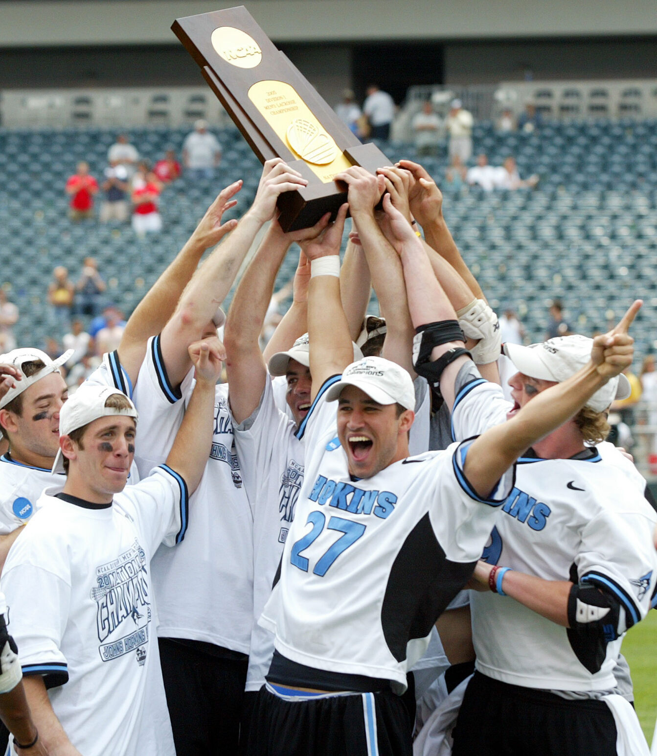2005: Johns Hopkins wins its first NCAA lacrosse title in 18 years